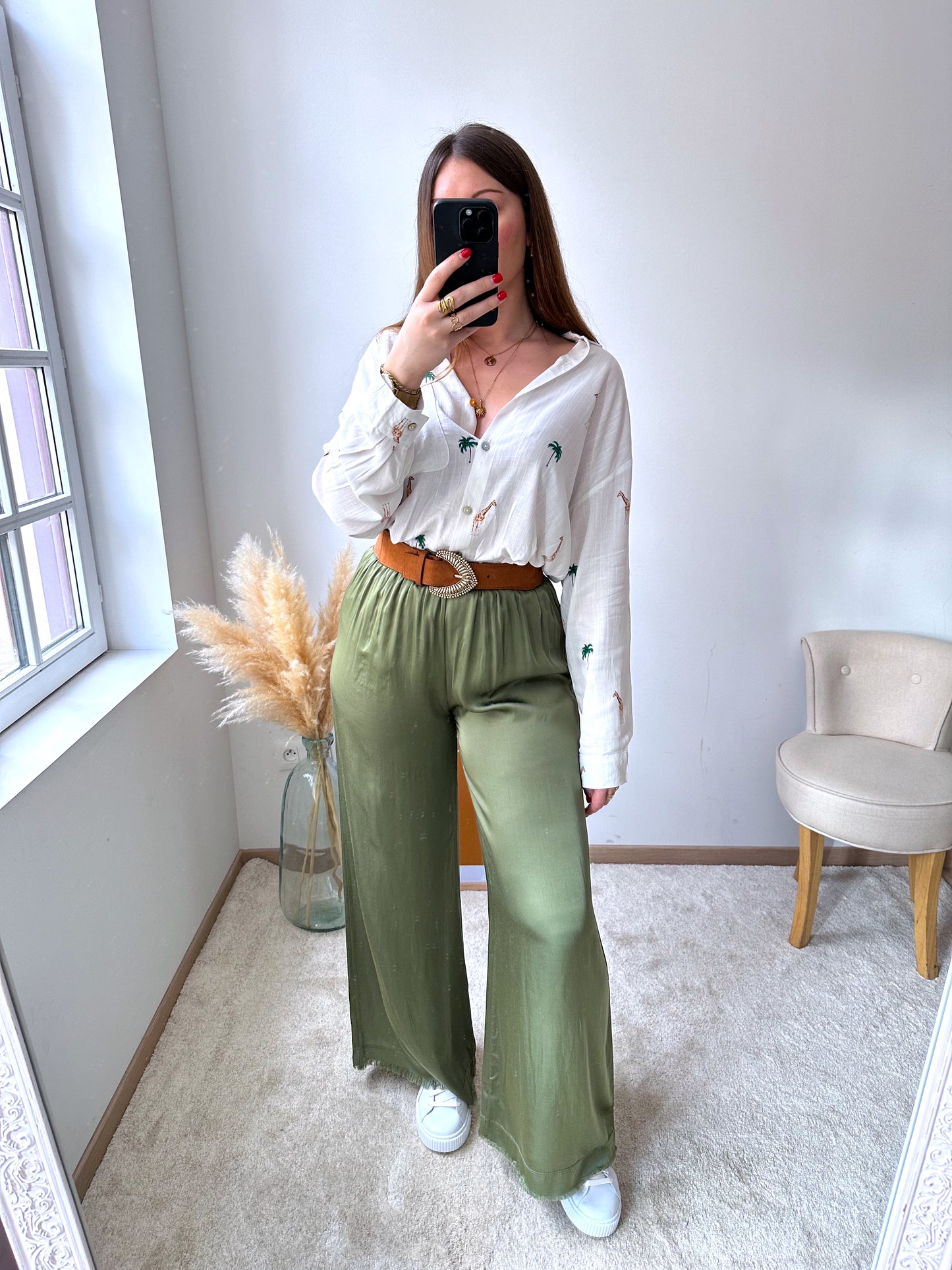 Pantalon large kaki NIKITA