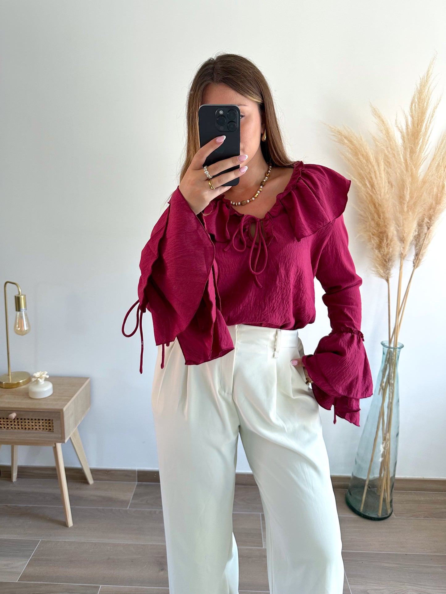 Blouse bordeaux JODIE