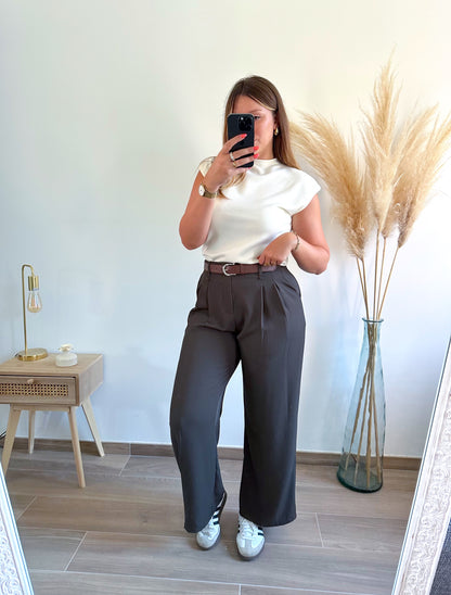 Top maille blanc SACHA
