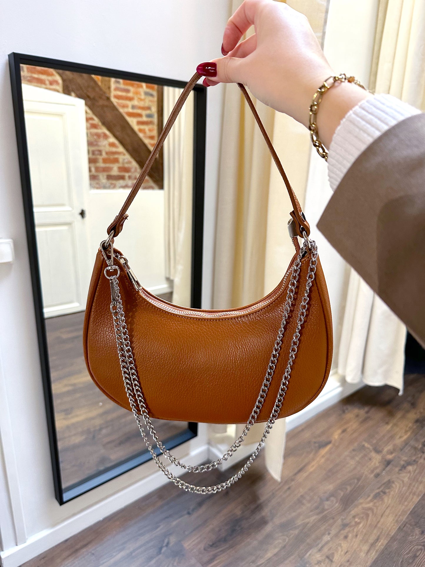 Sac cuir camel MELOVA