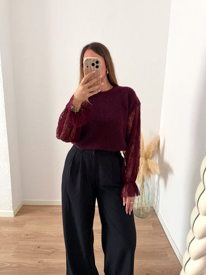 Pull bordeaux KIARA