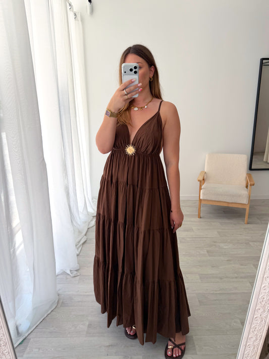 Robe longue choco SOLAL