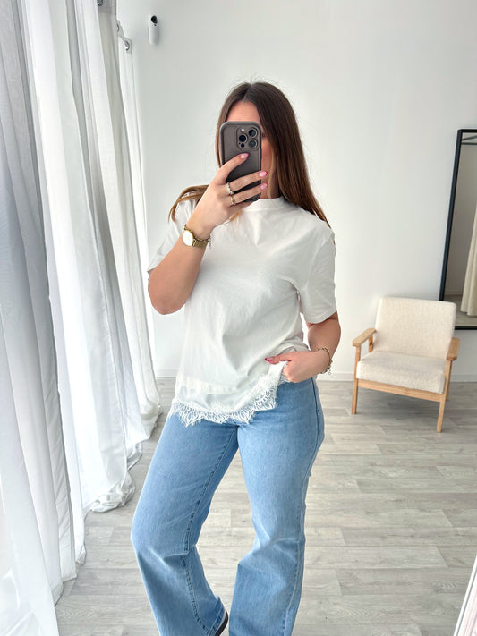 Tee shirt blanc OCELYA