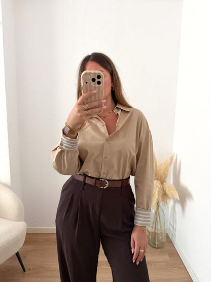 Chemise beige VIVIANE