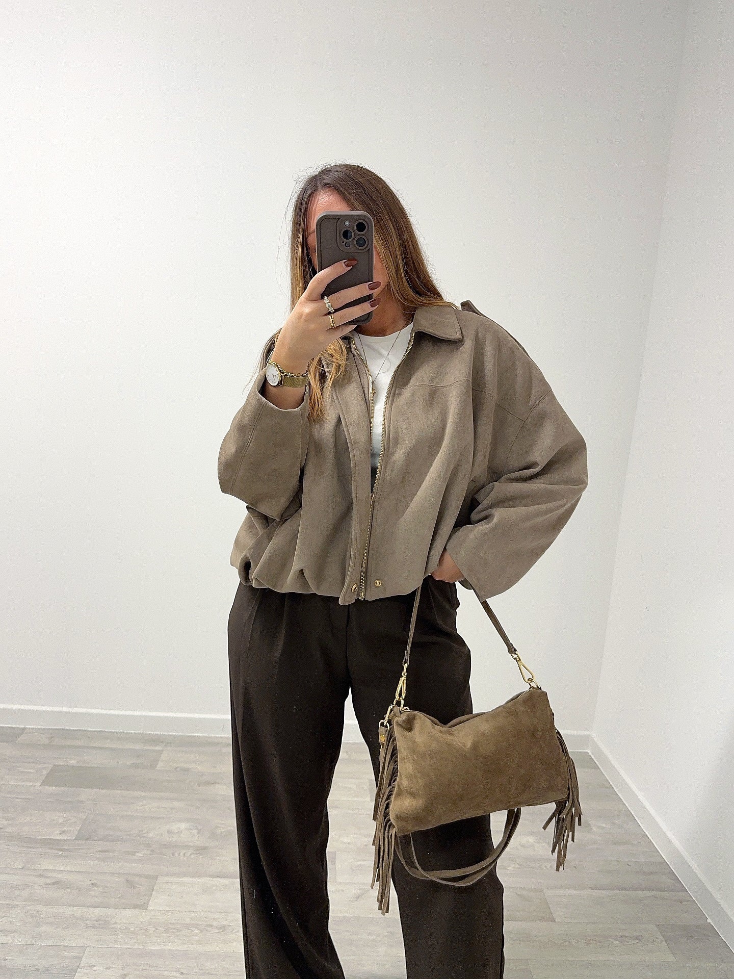 Veste taupe BILLIE