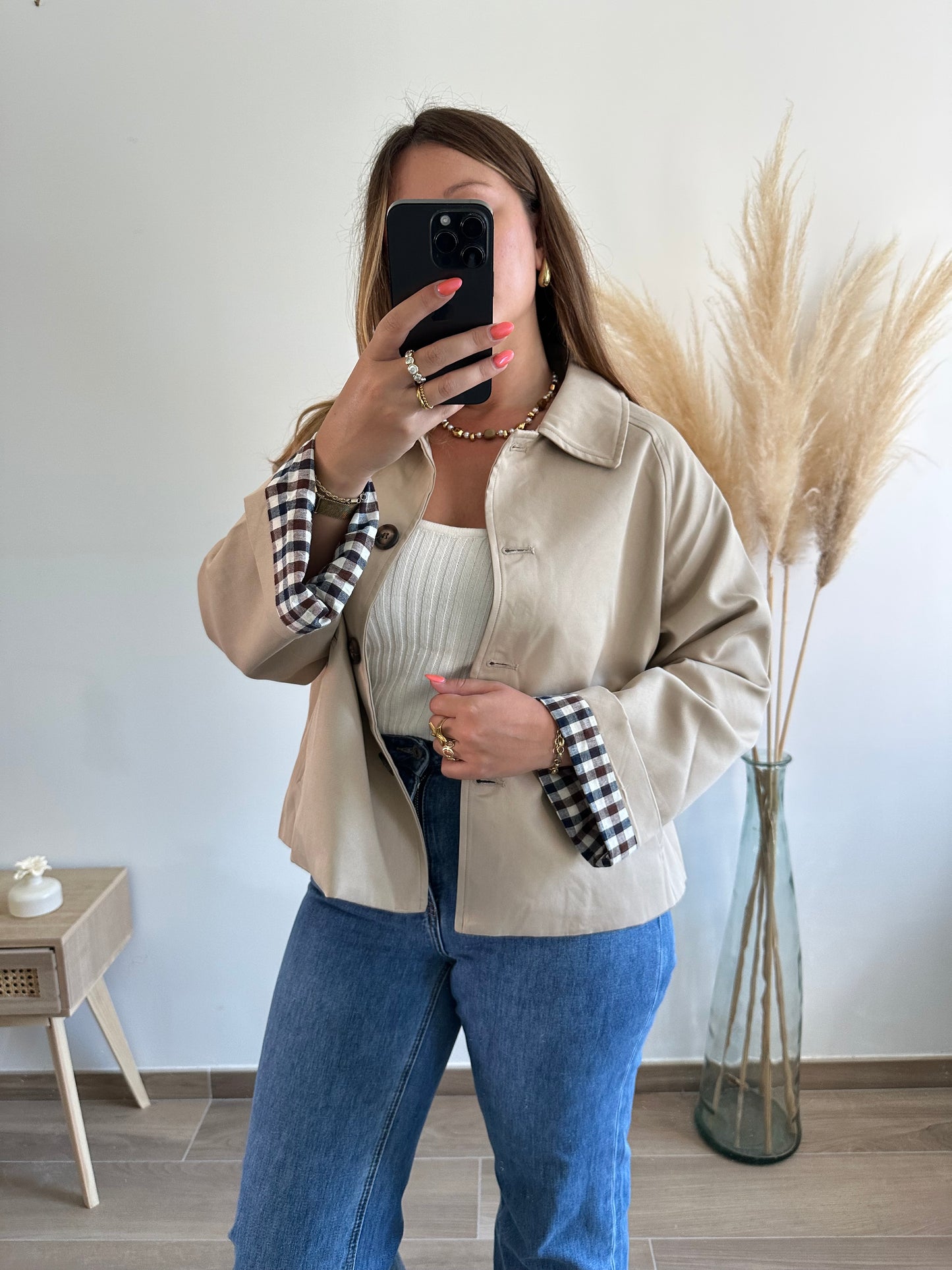 Veste courte beige DANIELLE