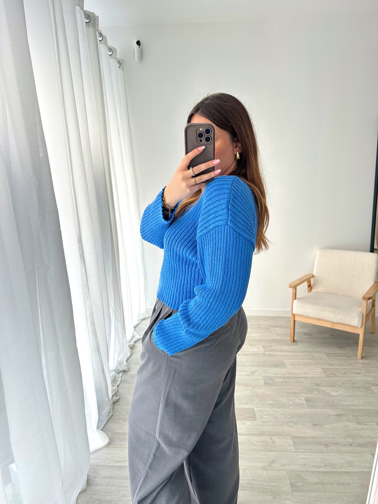 Pull bleu ZOHRA