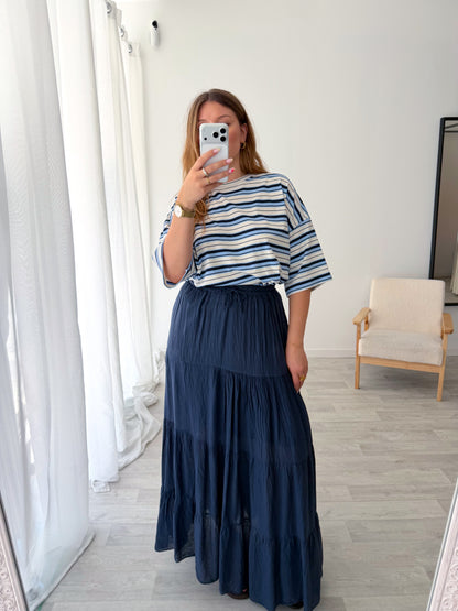 Jupe longue marine TALIA