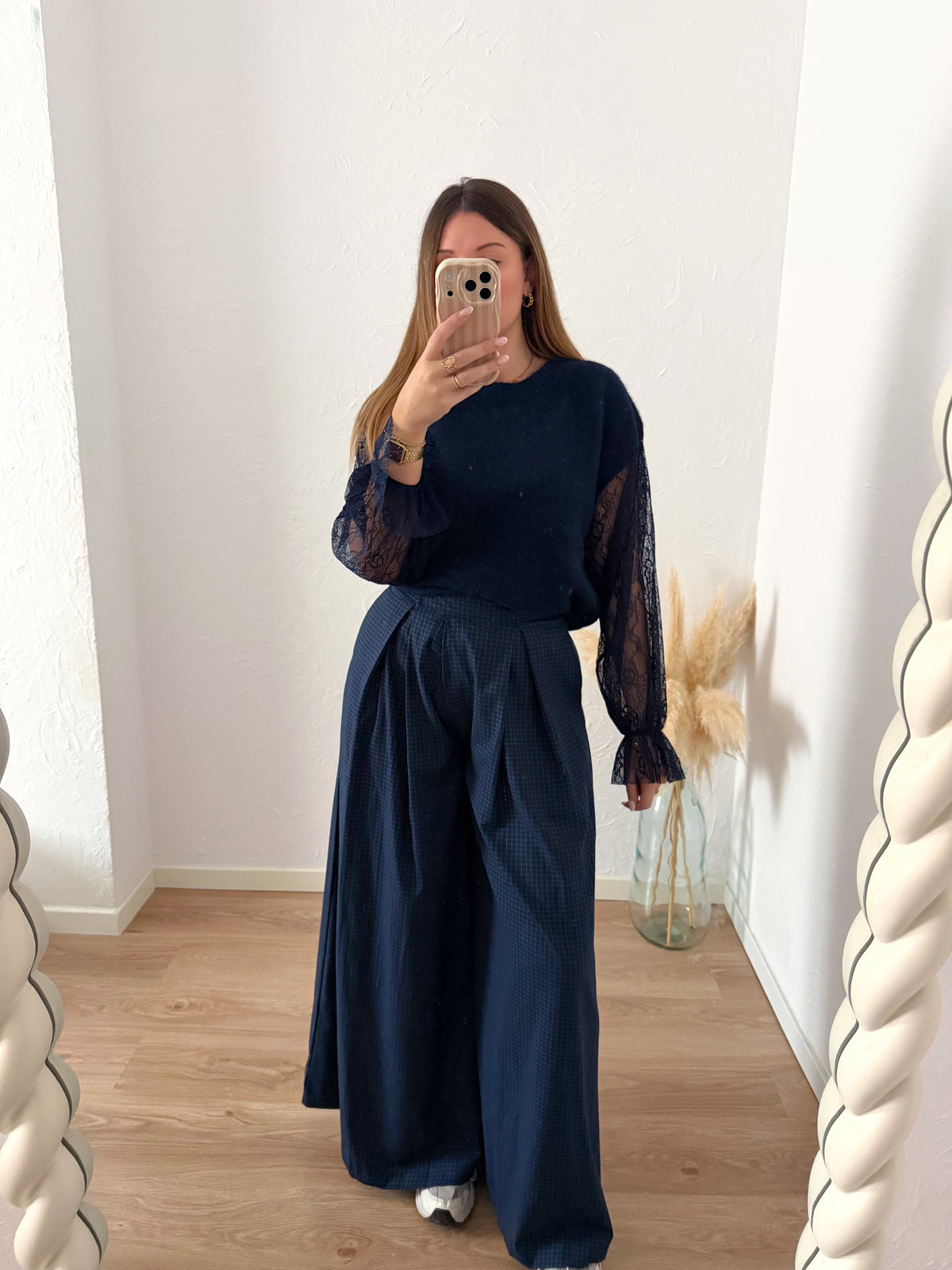 Pantalon palazzo marine ANATH