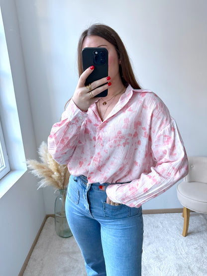 Chemise rose NELLY