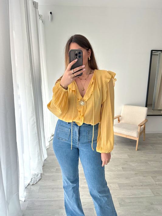 Blouse jaune LUCIA