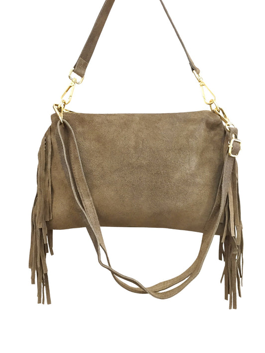 Sac cuir taupe ARIA