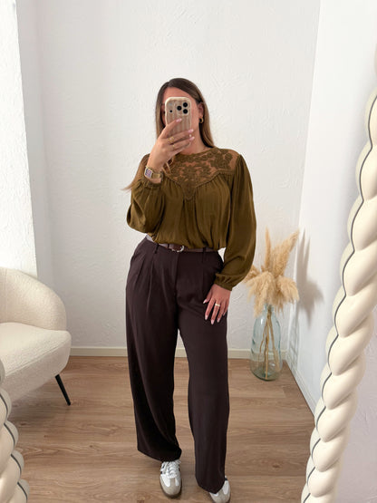 Blouse olive SILVANE