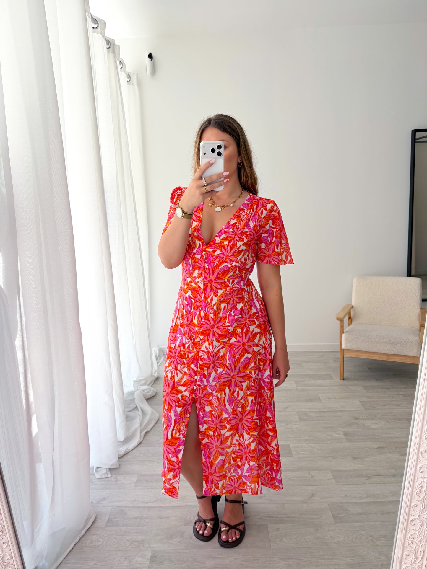 Robe longue imprimée MARGA