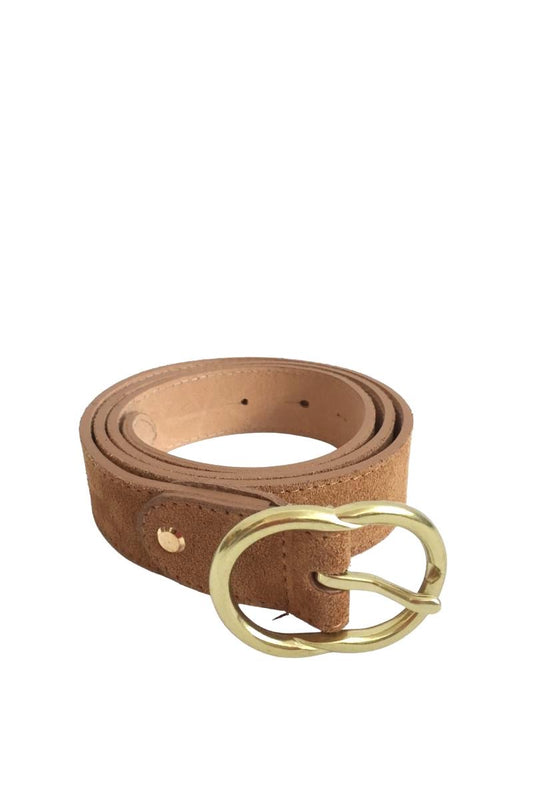 Ceinture en cuir marron DANY