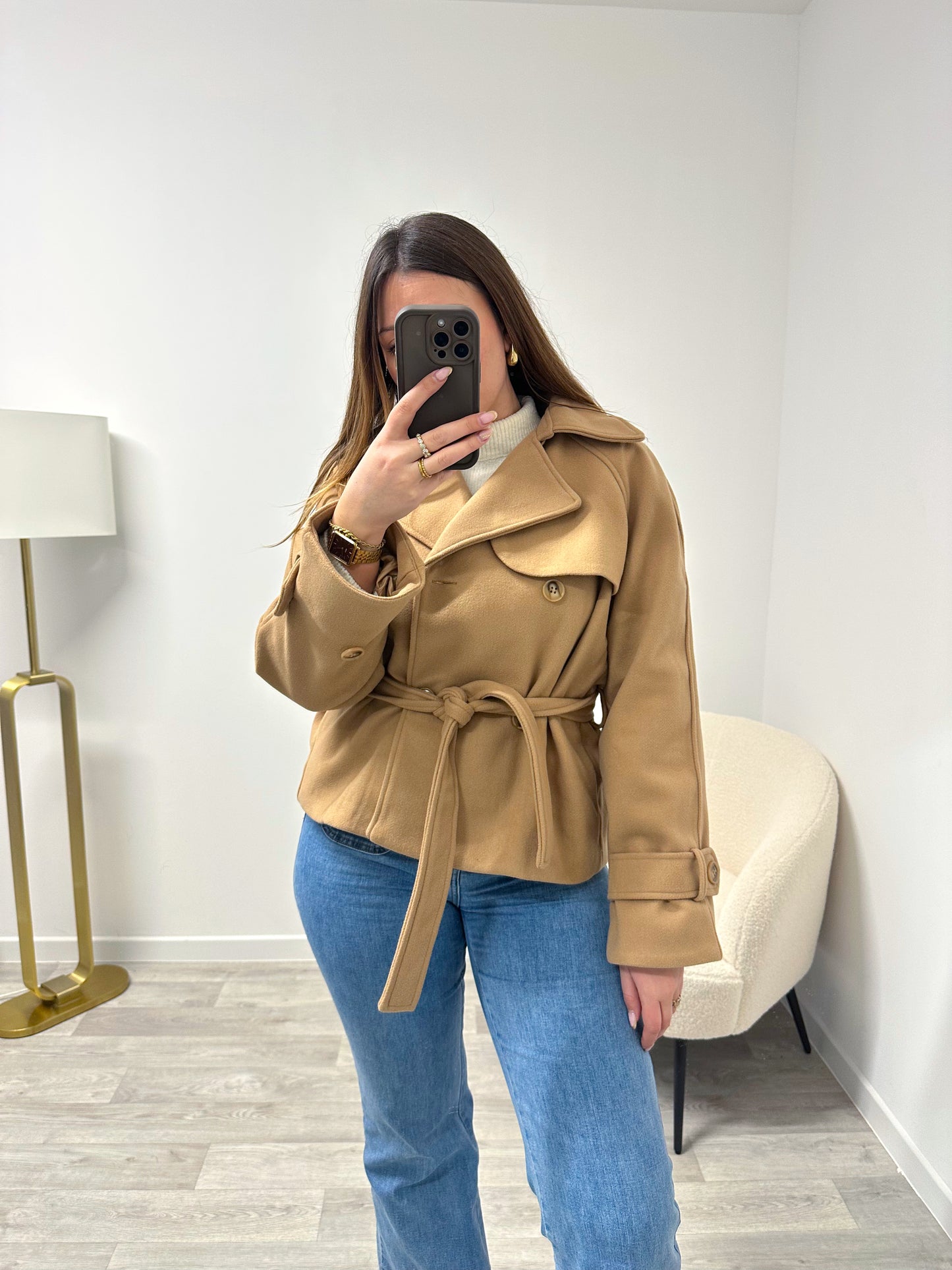 Manteau camel ROXANE