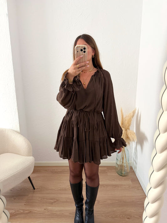 Robe marron SALVA