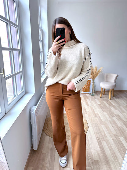 Pantalon camel WILLY