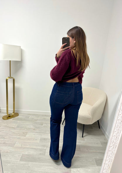 Jean taille haute brut PAOLINA