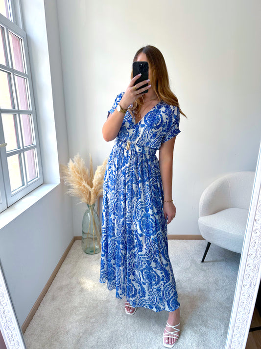 Robe longue bleue BIZANCE