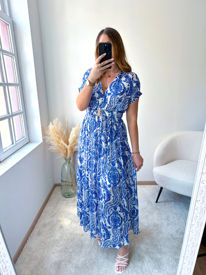 Robe longue bleue BIZANCE