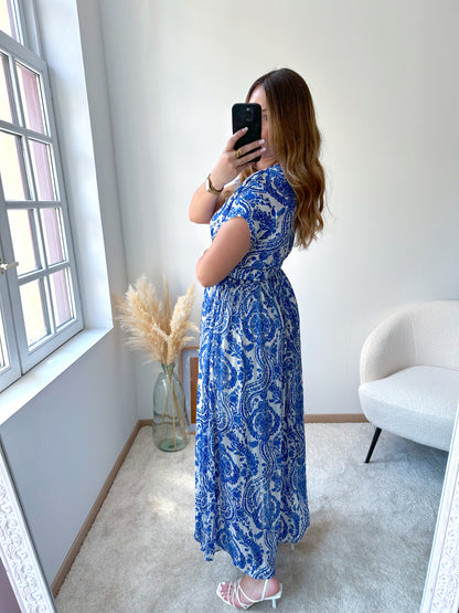 Robe longue bleue BIZANCE