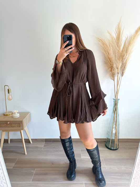 Robe marron AVA