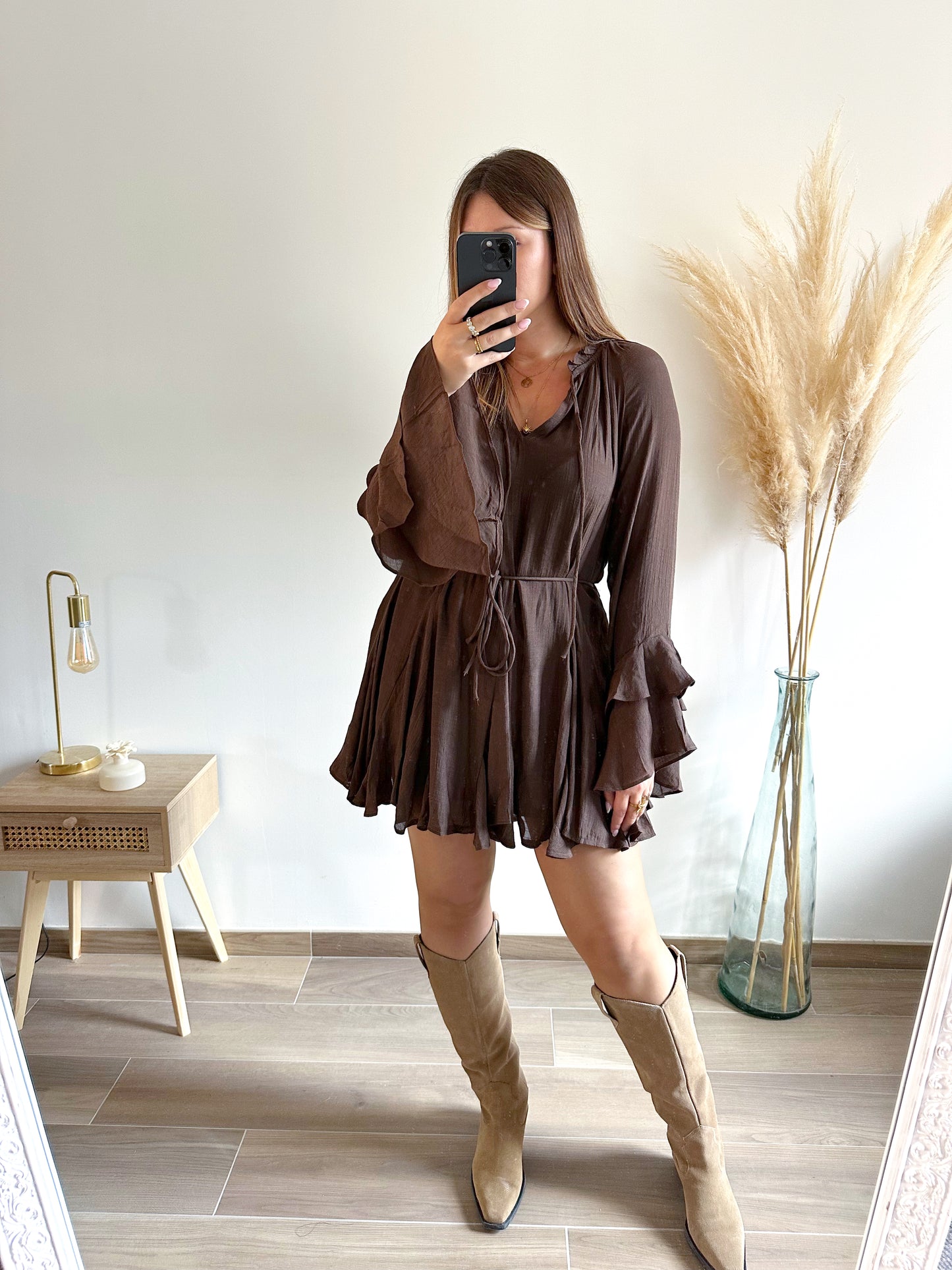 Robe marron AVA