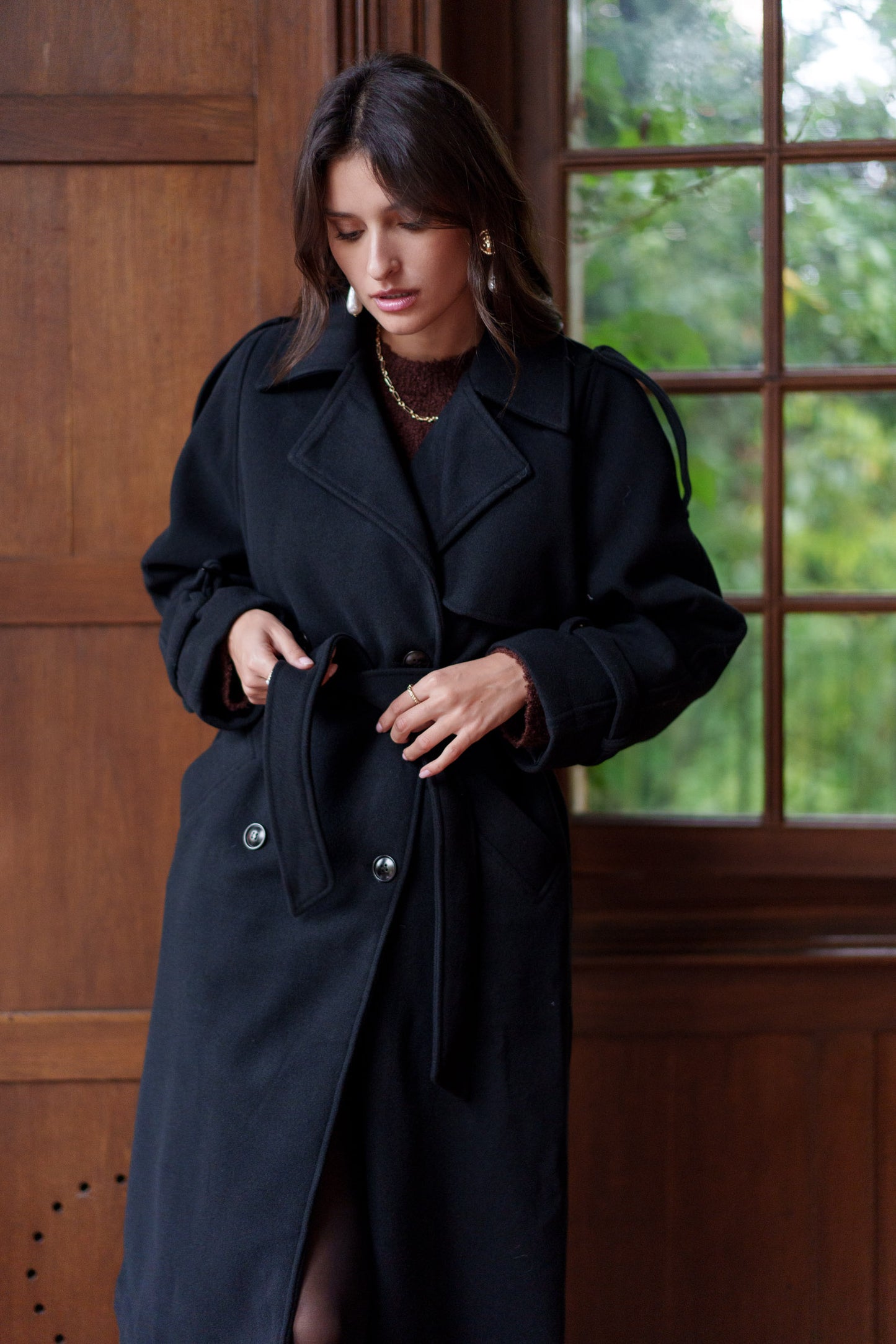 Manteau noir SULLIVAN