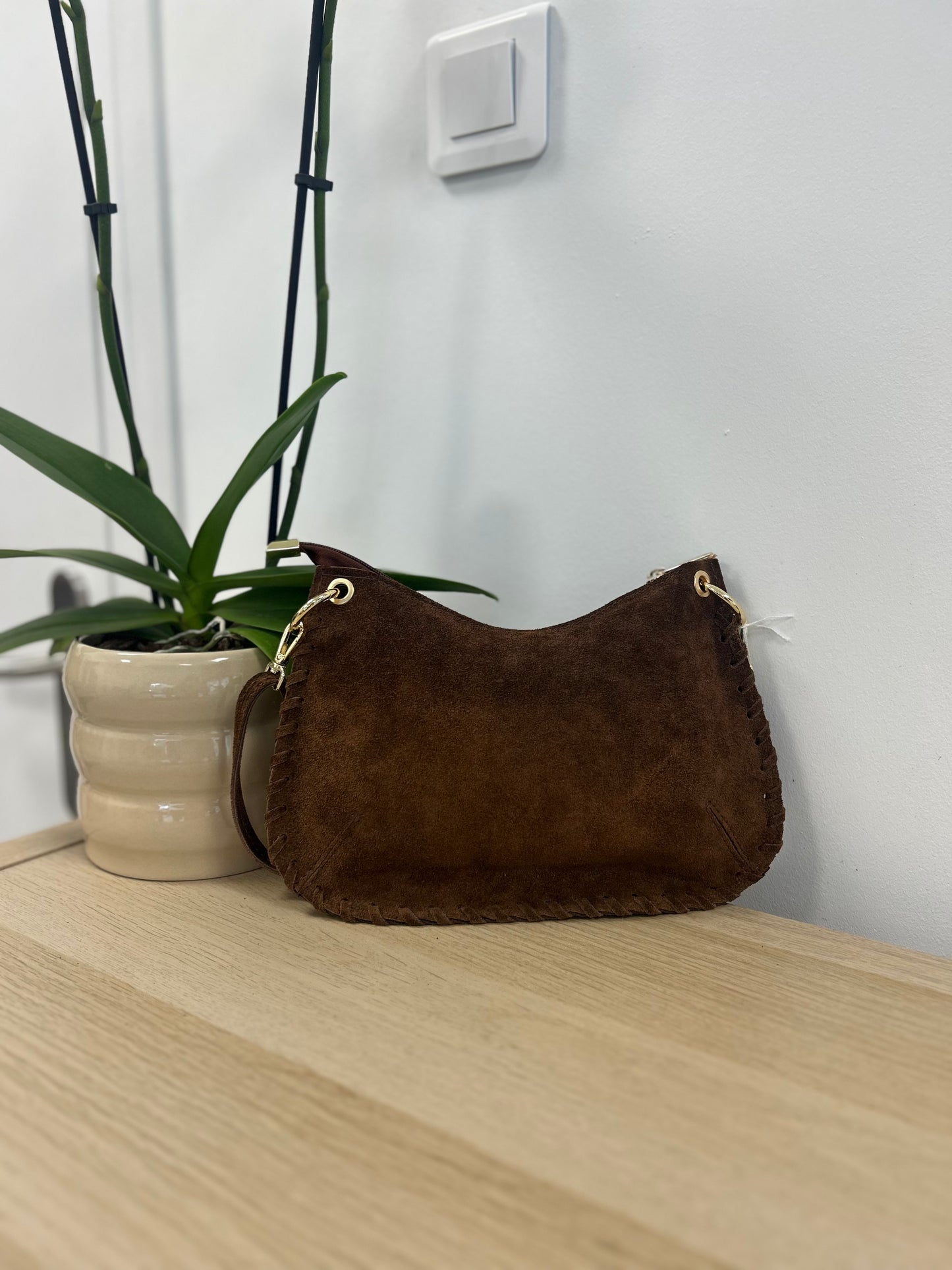Petit sac clouté marron ARLO