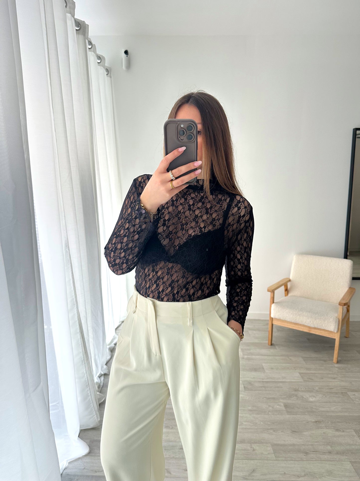 Top dentelle PAOLO