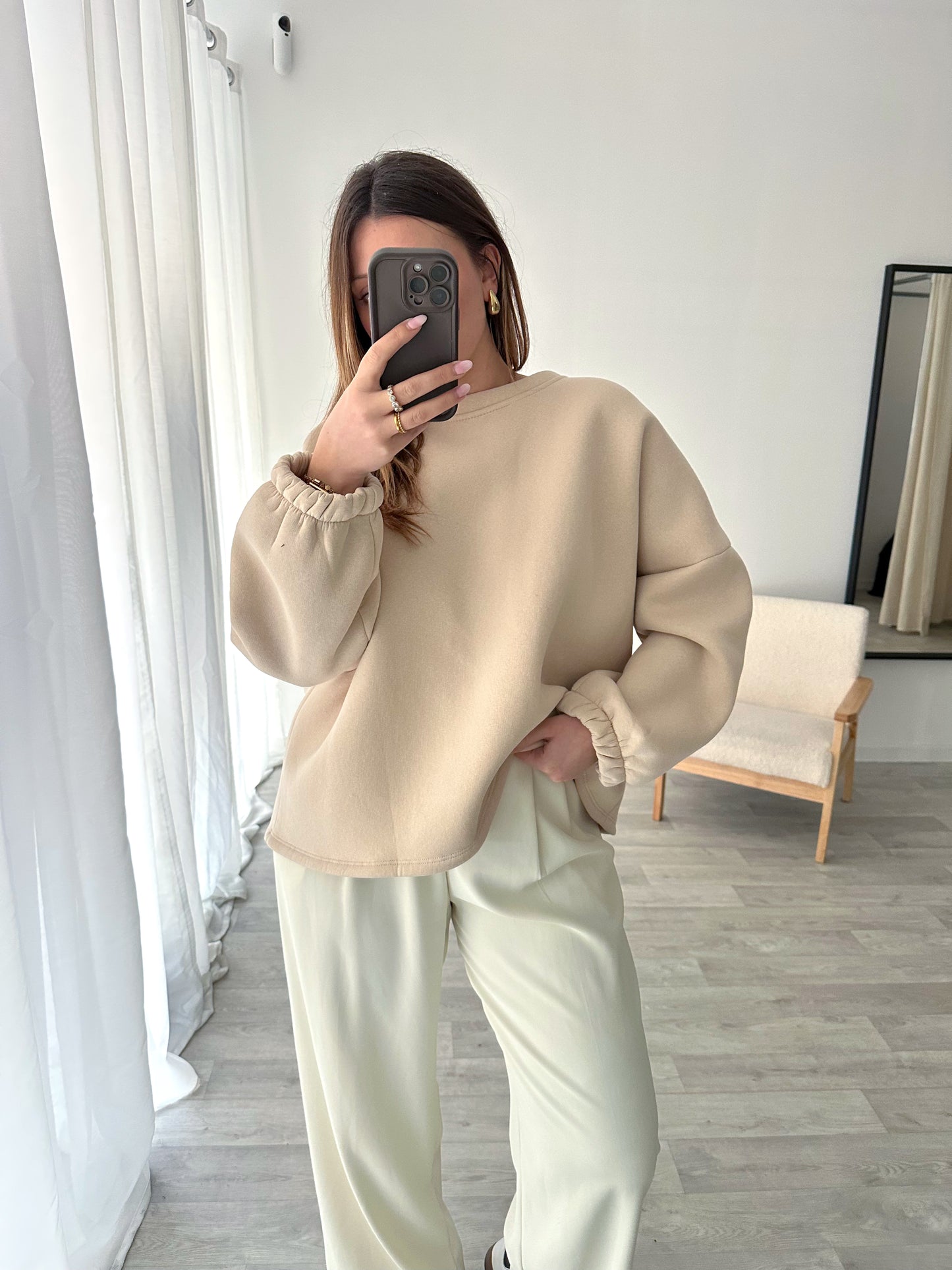 Sweat beige SELF LOVE