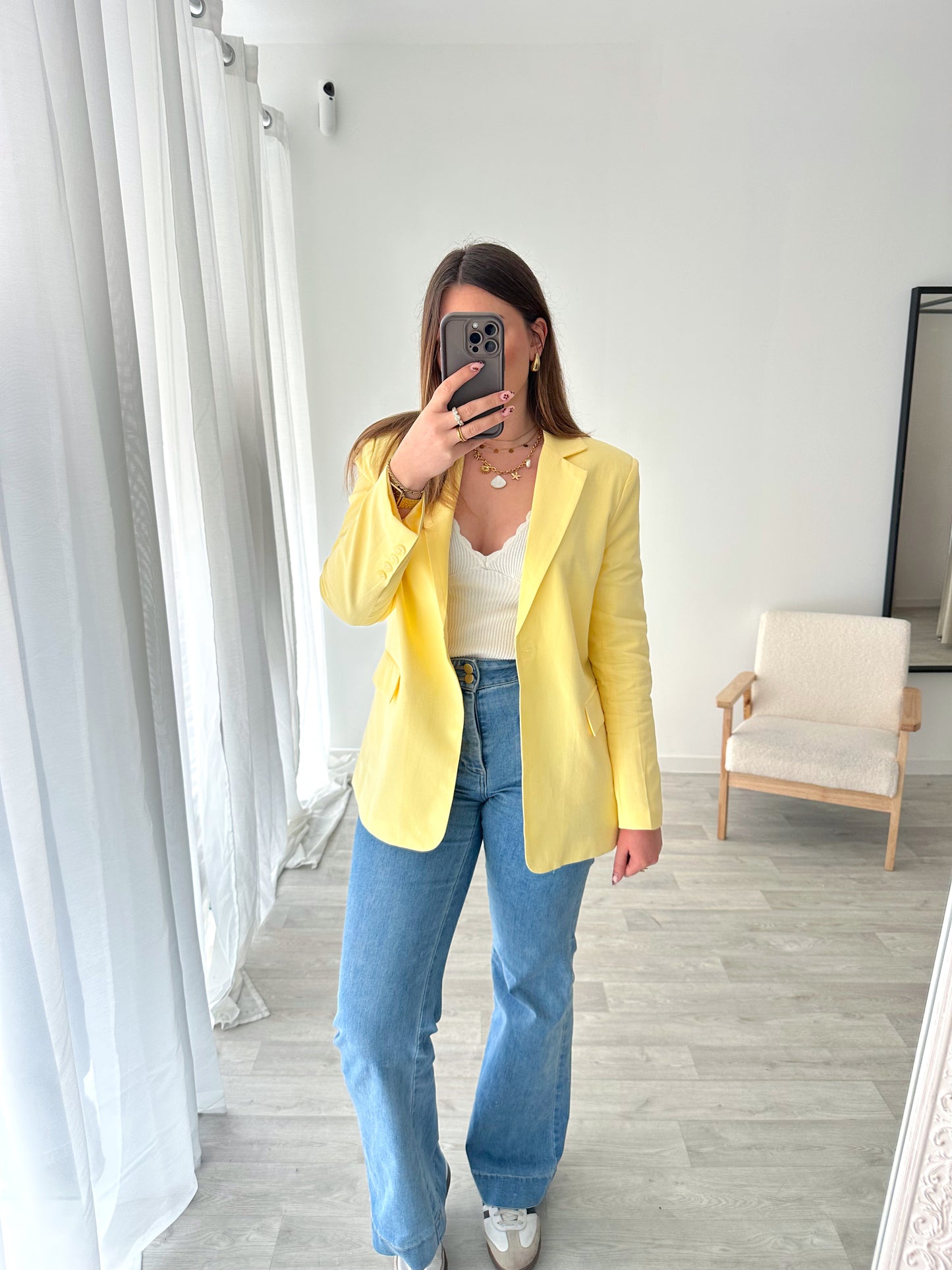 Blazer jaune JENNY