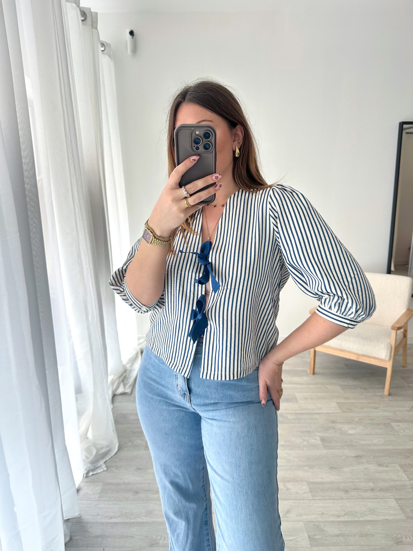 Blouse noeud MARINA