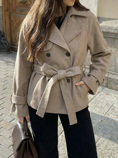 Manteau taupe ROXANE