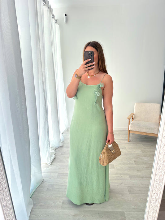 Robe vert sauge TALLIE