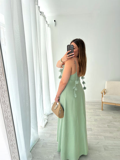 Robe vert sauge TALLIE