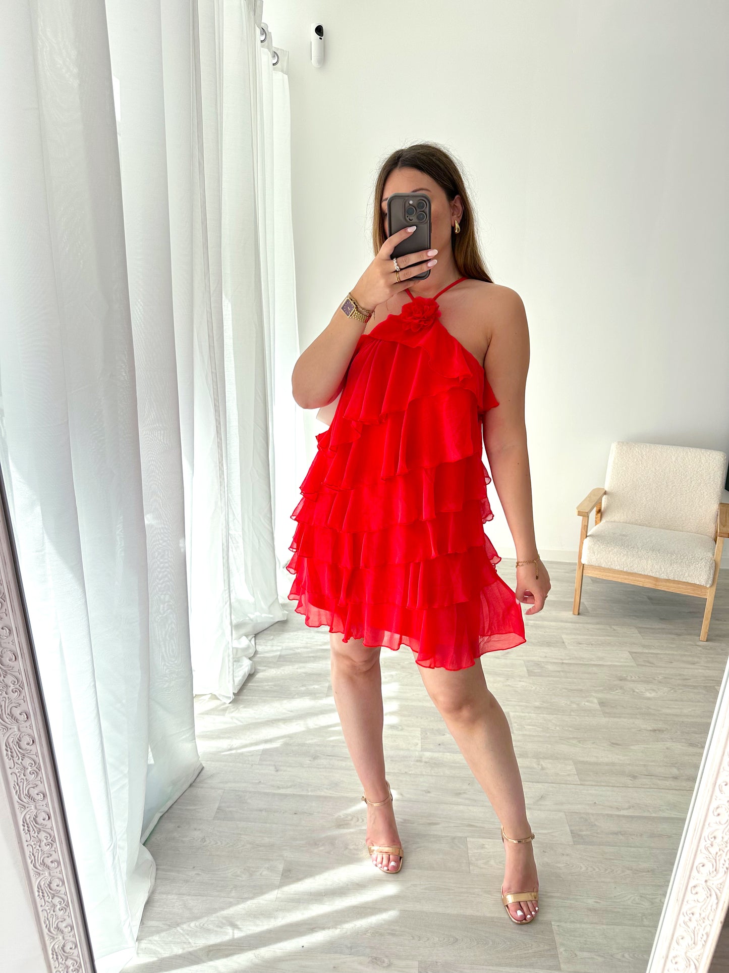 Robe corail MIRANDA