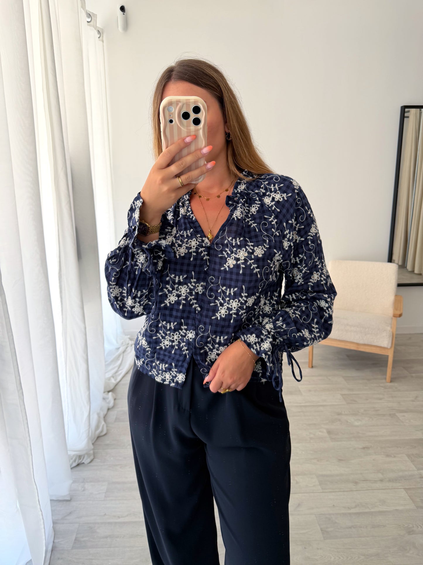 Blouse marine OPHÉLIE