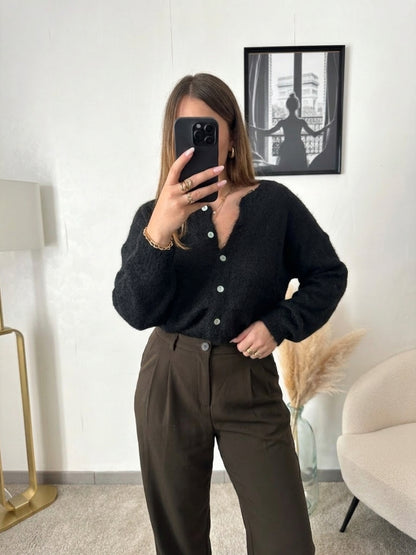 Gilet noir ROMANE