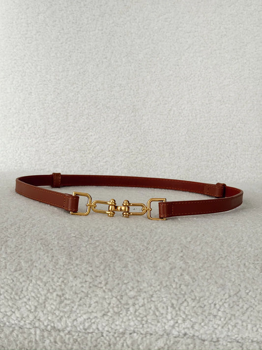 NOLITA camel leather belt