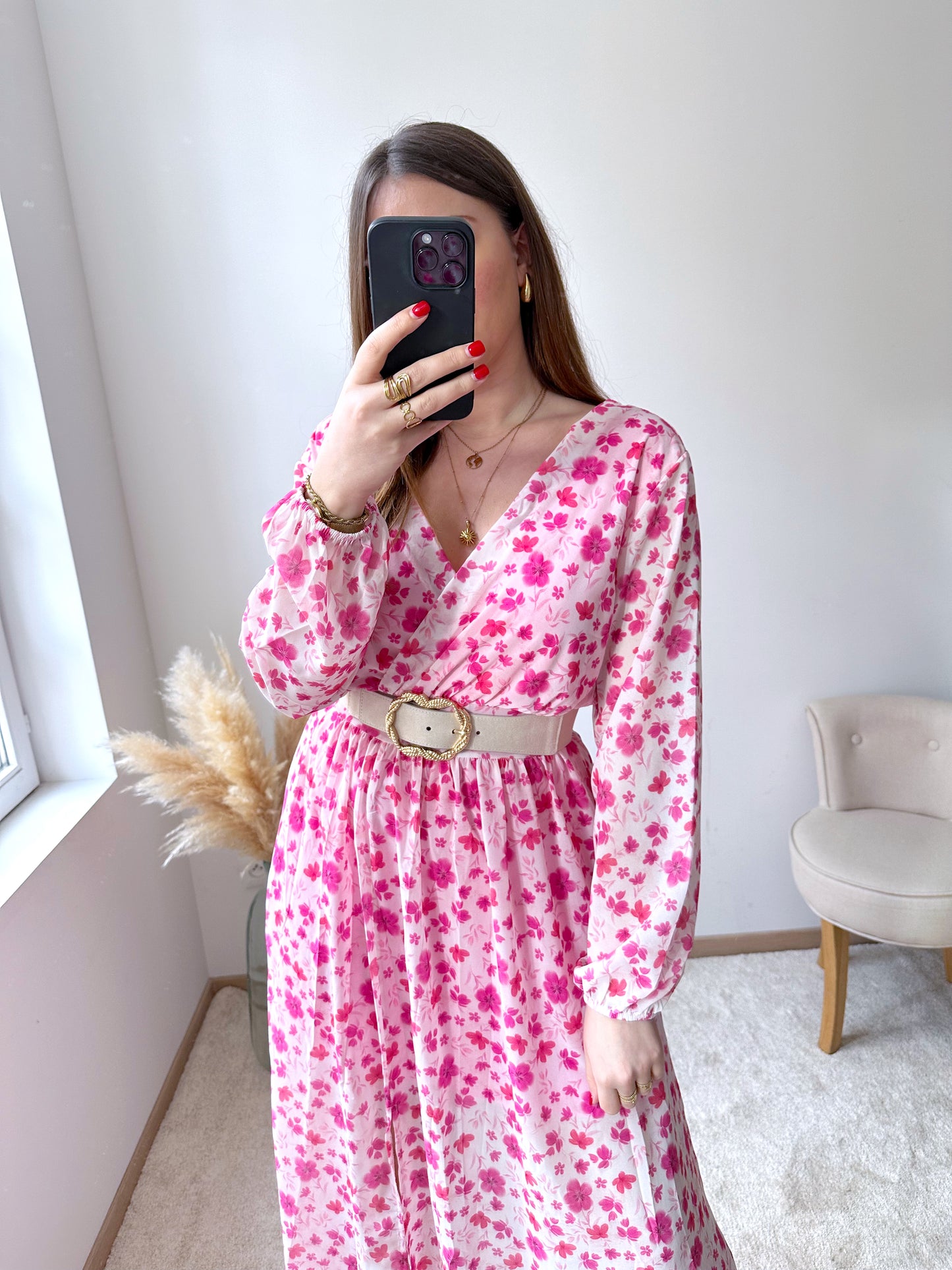 Robe fleurie rose VICKY