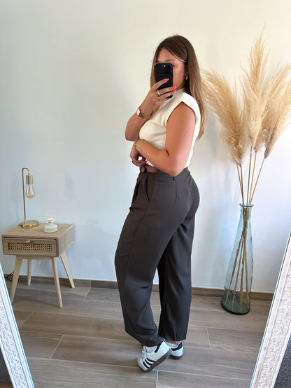 Pantalon marron ELONA