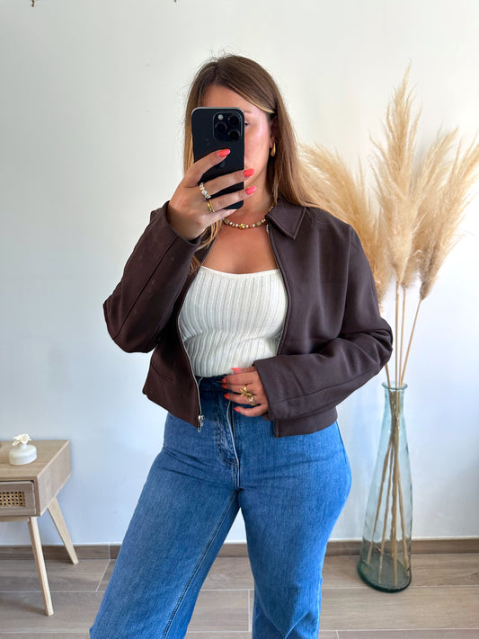 Veste marron MADIE