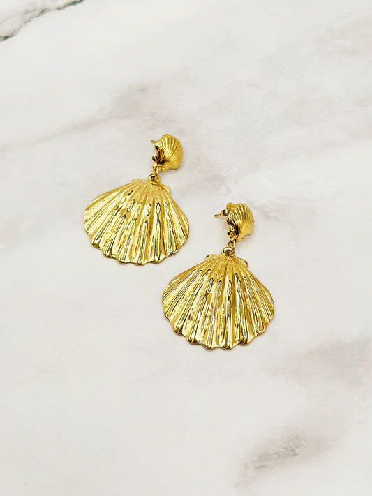 Boucles d'oreilles coquillages