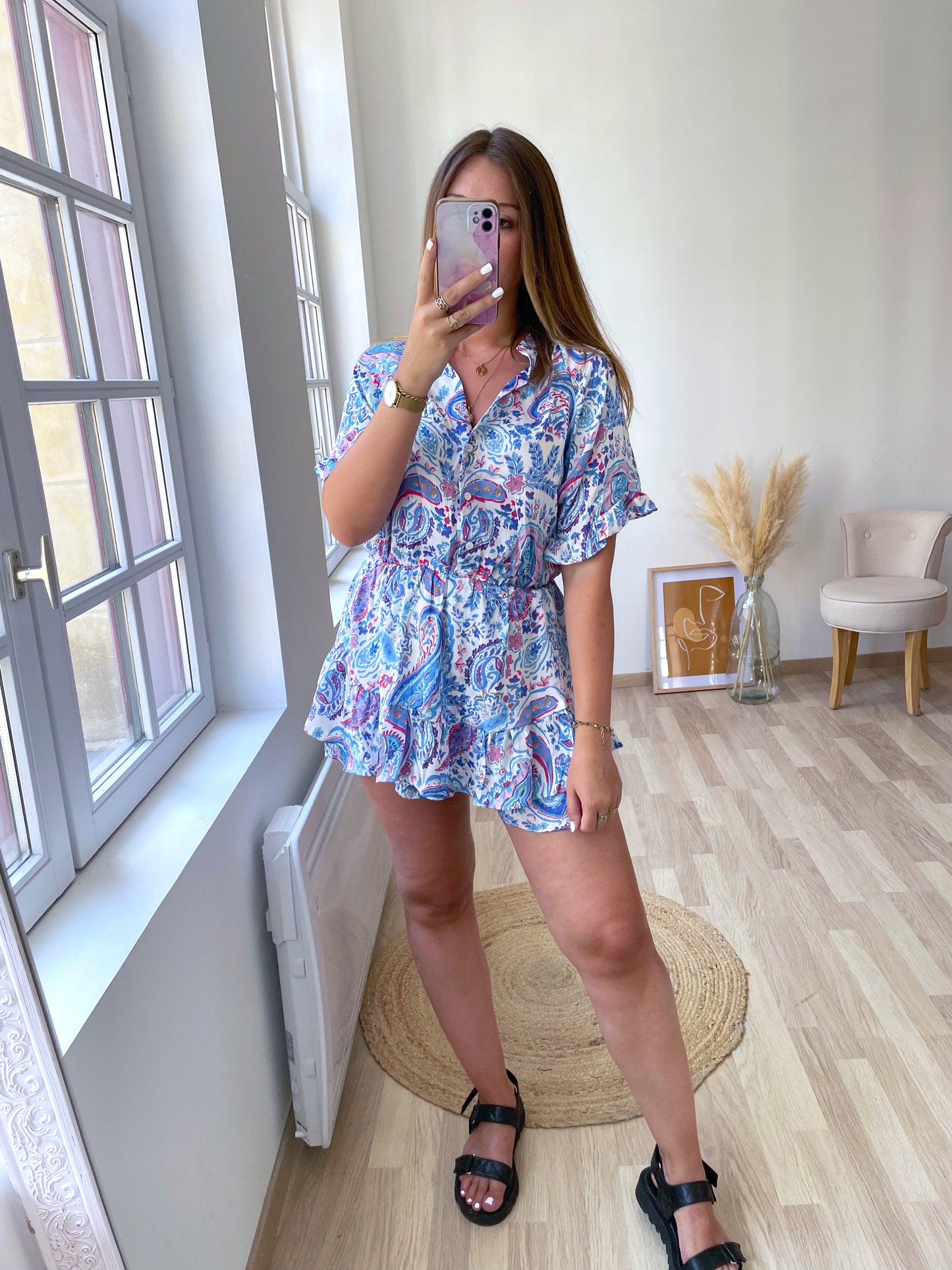 CALVI blue playsuit