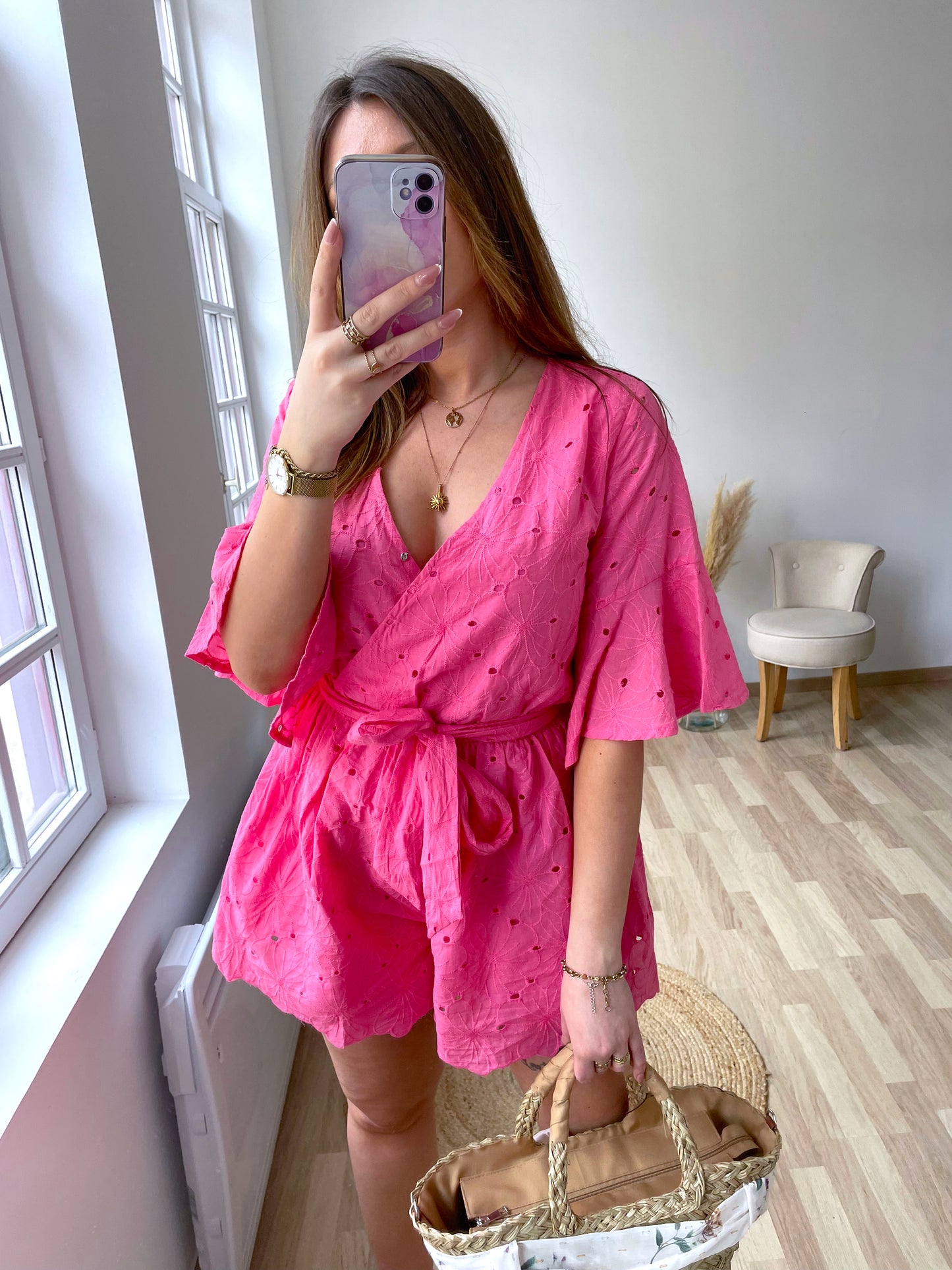 SOFY pink playsuit