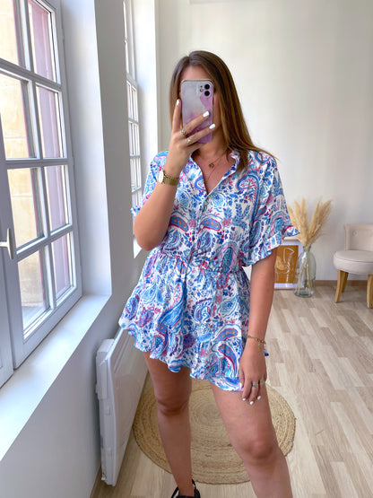 CALVI blue playsuit