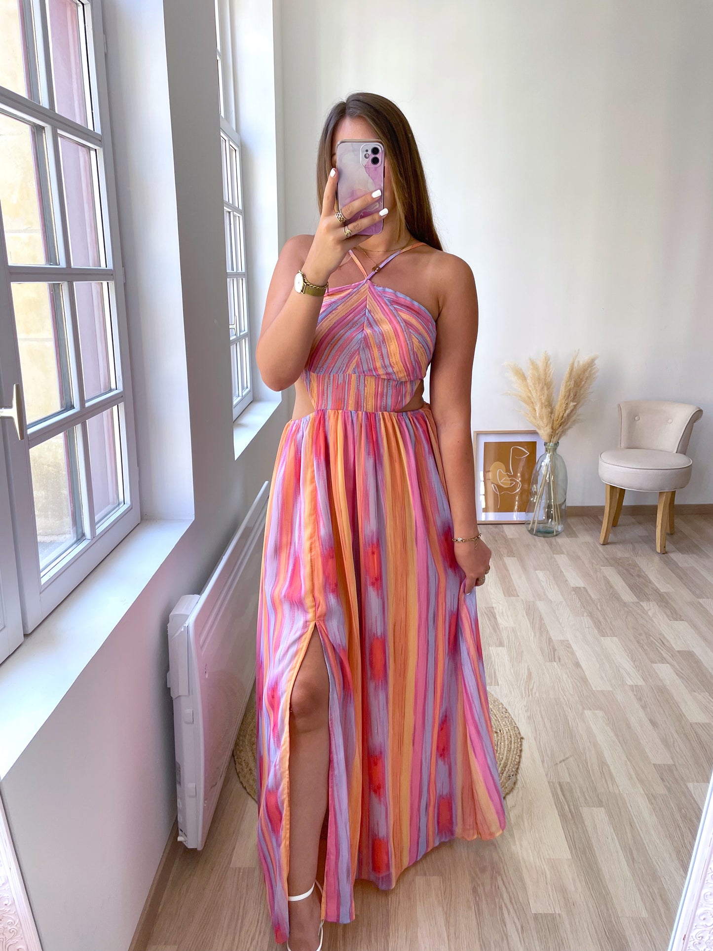 Robe longue fendue PALOMA