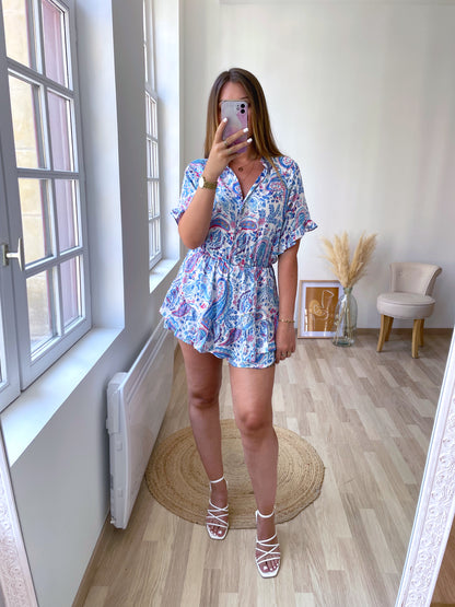 CALVI blue playsuit